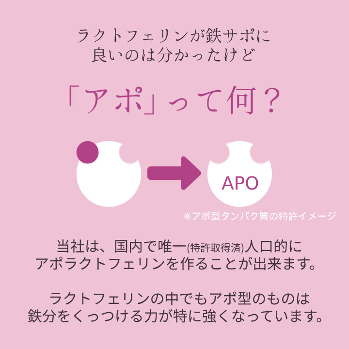 アポラクトフェリンサプリメント 約15日分